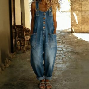 Denim overalls
